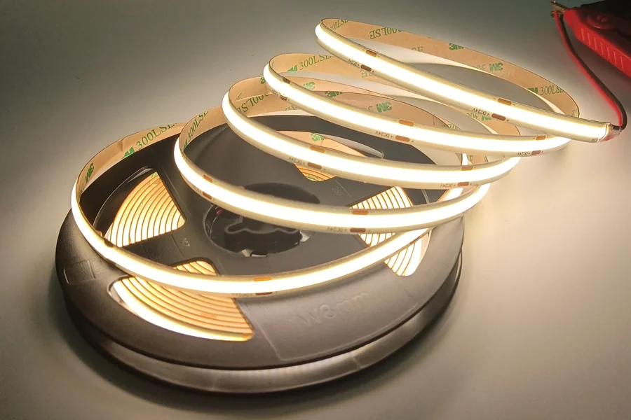 24V Free-Cut COB LED Strip Light 528D 8mm
