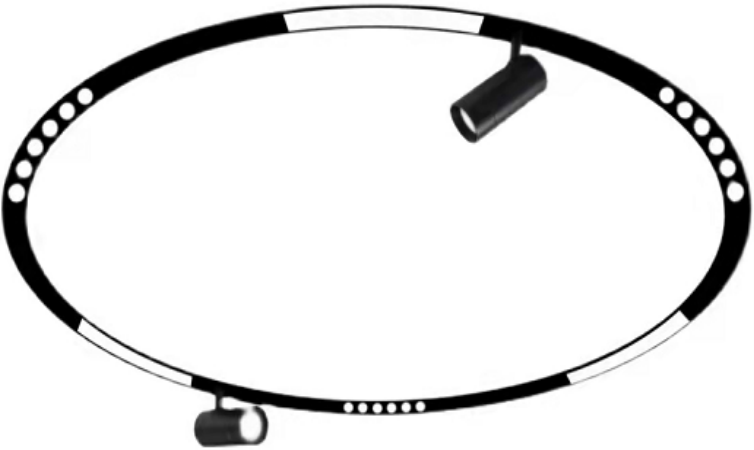 Magnetic Track embedd-diameter-2400mm