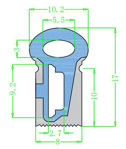 Silicone End Cap C0817 for 8mm Strips - Detail