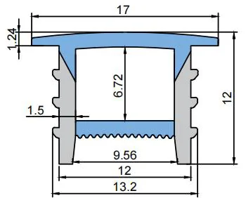 Silicone End Cap M1712 for 10mm Strips - Detail