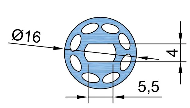 Silicone End Cap R16 for 5mm Strips - Detail