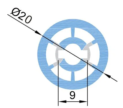 Silicone End Cap R20 for 8mm Strips - Detail