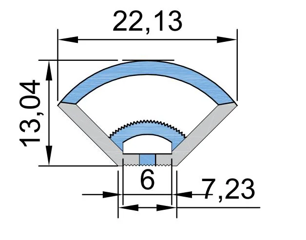 Silicone End Cap S1616 for 5mm Strips - Detail