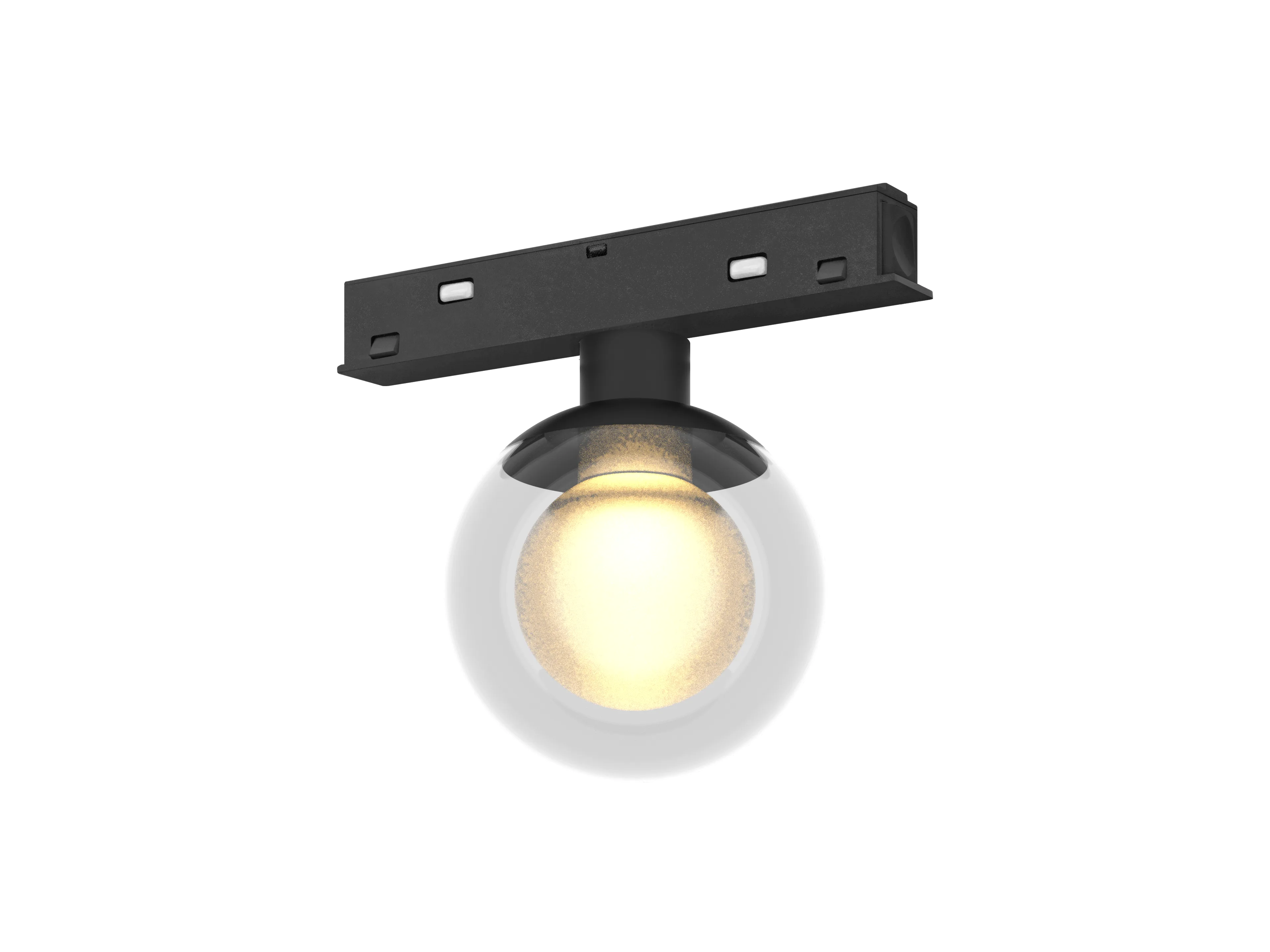 Double Layered Glass Ball HS26-B80 - 6W - 黑